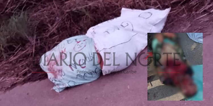 En sacos hallan cuerpo de joven en la vía Tomarrazón – Juan y Medio, zona rural de Riohacha