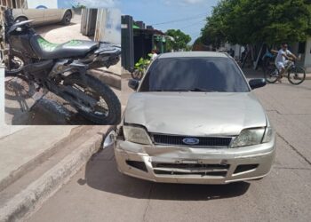 Un joven resultó herido en un accidente de tránsito en el barrio Hormigueral de Villanueva