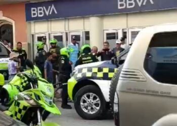 Un fleteo millonario se presentó en la sucursal bancaria BBVA de Maicao