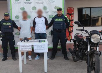 Capturan a dos hombres en Maicao por hurto a mano armada