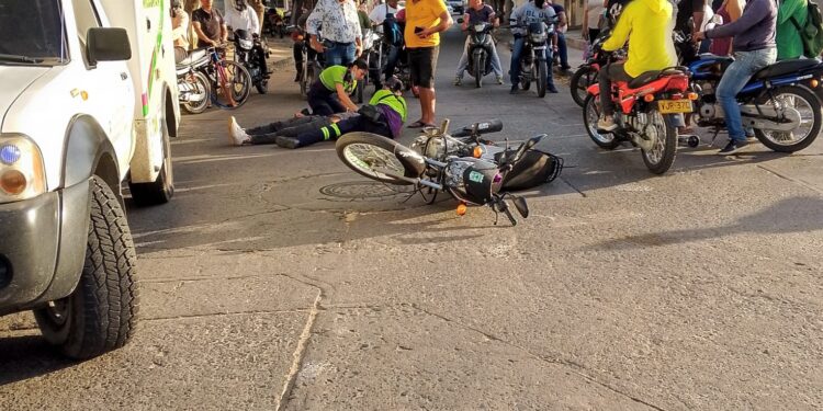 Dos accidentes de tránsito se registraron en diferentes sectores de la ciudad de Riohacha