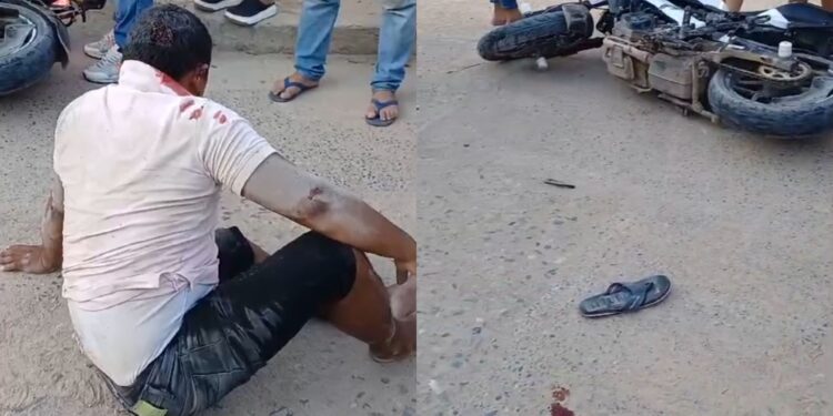 Hombre resultó herido en medio de un accidente de tránsito en el Distrito de Riohacha