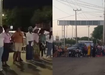 Comunidades afro mantienen bloqueado el acceso al Aeropuerto Almirante Padilla de Riohacha