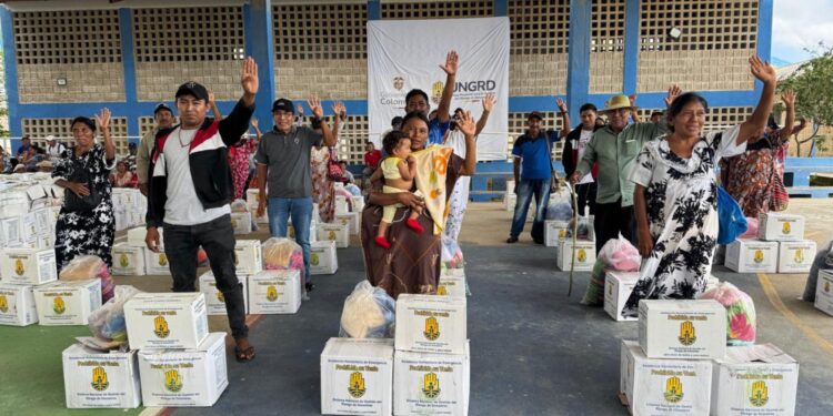 Ungrd lleva asistencia humanitaria a 56 mil familias afectadas por lluvias en La Guajira