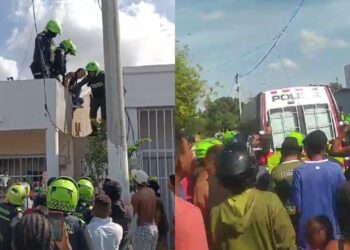 Alteración de orden público en el barrio 31 de Octubre dejó un hombre capturado y un policía herido