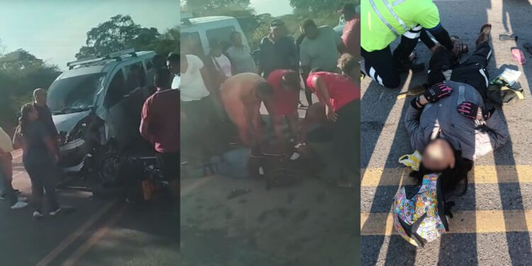 Dos personas resultaron heridas en accidente de tránsito en la vía Fonseca – Barrancas