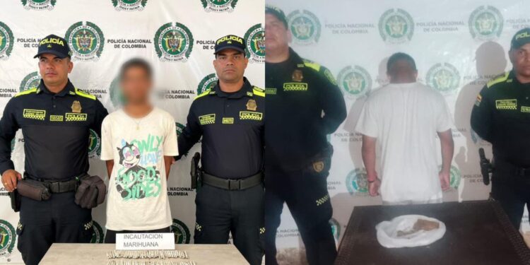 Operativos policiales en Fonseca y Distracción deja dos  capturados por presunto tráfico de estupefacientes