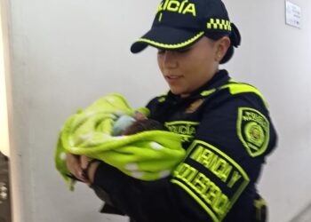 Policía rescató a un bebé recién nacido abandonado en el Distrito de Riohacha