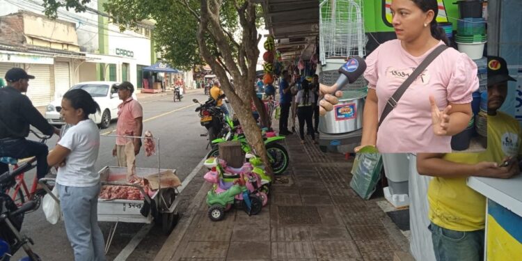 Vendedores informales en Villanueva respaldan medidas para mejorar el tránsito
