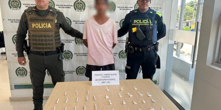 Capturan a una persona por porte de sustancias estupefacientes en Fonseca