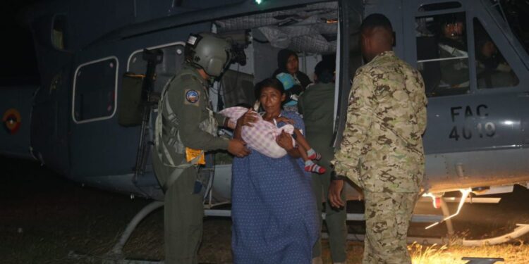 4 niños wayúu, con problemas de desnutrición fueron trasladado al hospital San José