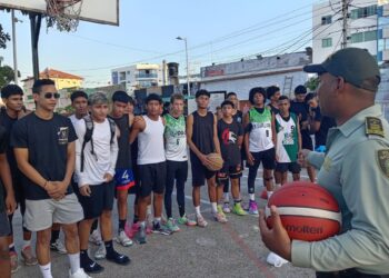 La Policía Nacional lidera el evento Riobasket 3×3 en el Parque Nicolás de Federmán