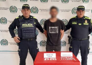 Por porte de sustancias estupefacientes capturan a una persona en Fonseca