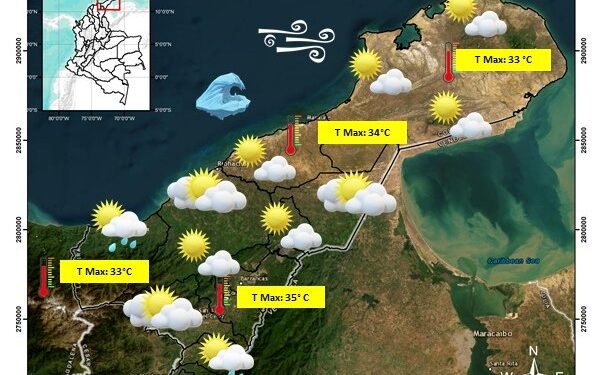 Corpoguajira advierte altas temperaturas y vientos fuertes en La Guajira