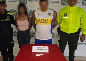 Capturan a una pareja por presunto microtráfico en el municipio de Distracción