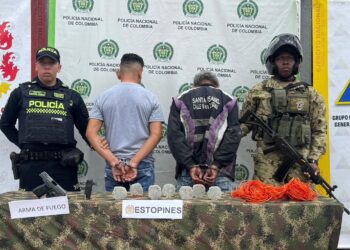 Capturan a dos presuntos integrantes de la red de apoyo al terrorismo del ELN en Maicao
