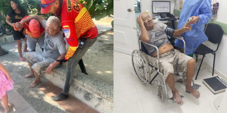 Salvavidas rescatan a adulto mayor al borde de la inmersión en playas de Riohacha