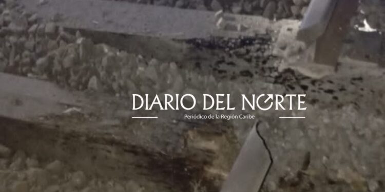 Un nuevo atentando se registra en la vía férrea cerca a la comunidad de Nortechón en Uribia