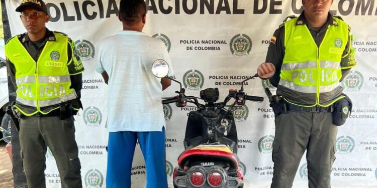 En la vía Paradero – Maicao capturan a una persona por conducir motocicleta hurtada