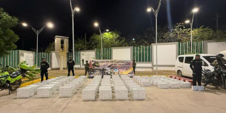 En Albania, incautan 29.890 cajetillas de cigarrillos que habían ingresado ilegalmente a Colombia