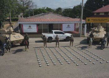 El Ejército Nacional incauta más de 125 kilogramos de cocaína del GAO ELN en La Guajira