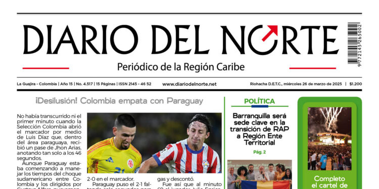 Esta es nuestra edición de hoy miércoles 26 de marzo de 2025