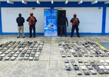 Incautan 232 kilos de cocaína ocultos en contenedor de un buque en Cartagena