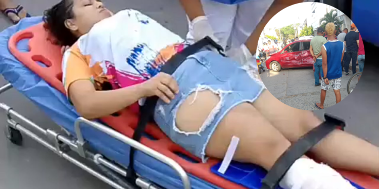 Dos accidentes de tránsito en Riohacha dejan una mujer herida y daños materiales