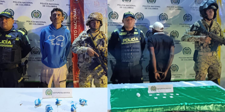 Capturan a dos personas con marihuana y cocaína en Maicao
