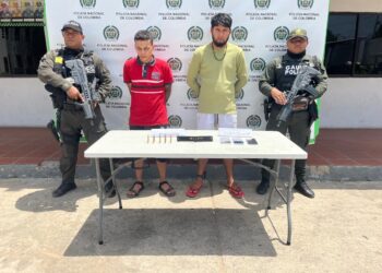 Operativo del Gaula en Maicao logra la captura dos hombres por porte ilegal de armas de fuego