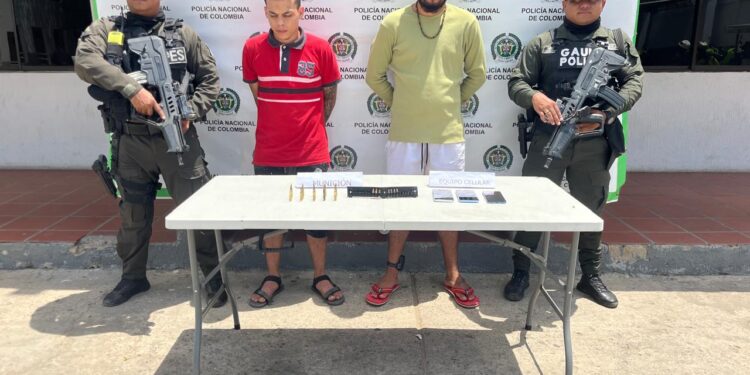 Operativo del Gaula en Maicao logra la captura dos hombres por porte ilegal de armas de fuego