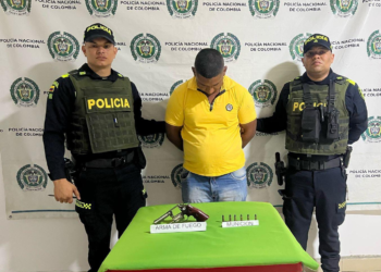 Capturado en Fonseca por hacer disparos al aire con un revólver ilegal