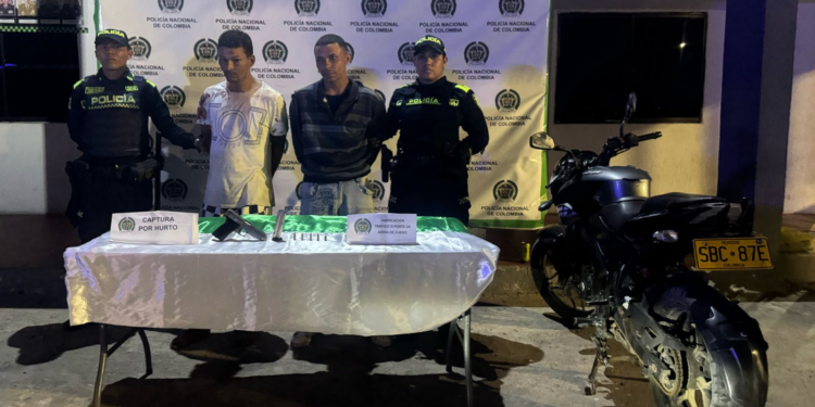 Capturan a dos hombres en Maicao por hurto y porte ilegal de armas