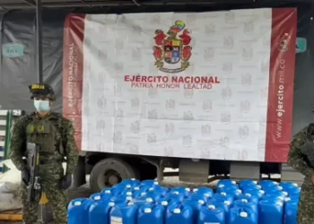 Ejército incauta 14 toneladas de insumos para explosivos en Popayán