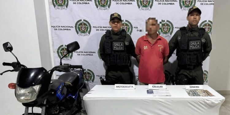 Capturan a miembro de las ACSN señalado presuntamente de extorsionar a mototaxistas en Santa Marta