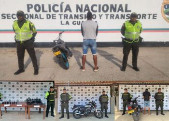 Cinco personas capturadas, 15 armas de fuego incautadas y cinco motocicletas recuperadas