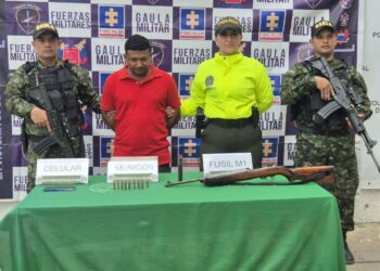 Capturan a una persona por porte ilegal de arma de fuego en el municipio de Albania