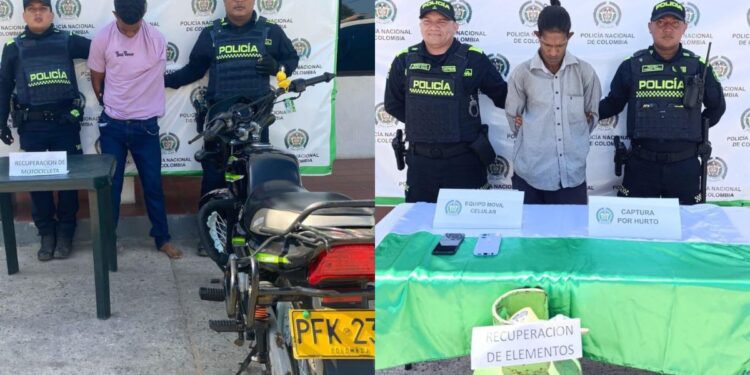 Capturan a dos personas por el presunto delito de hurto en una vivienda en Maicao