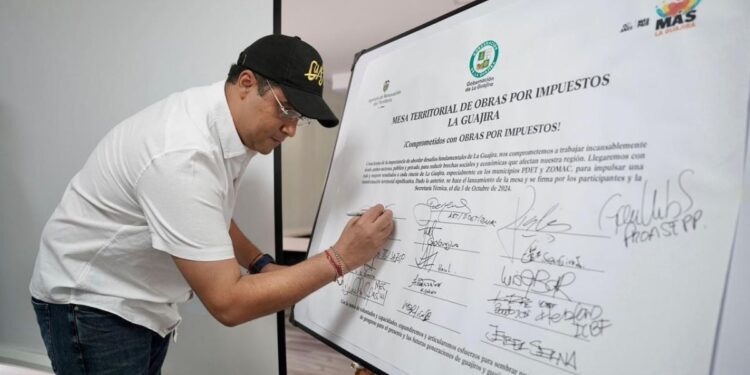 La Gobernación de La Guajira avanza en el cierre de brechas con el mecanismo de obras por impuestos