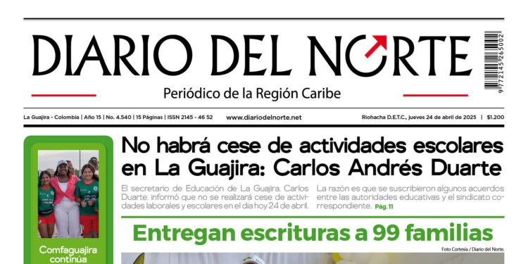 Esta es nuestra edición de hoy jueves 24 de abril de 2025
