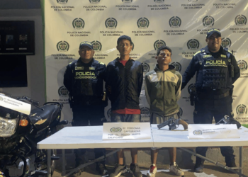 Capturados dos hombres por el robo de una motocicleta a mano armada en Maicao