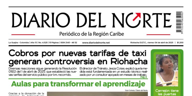 Esta es nuestra edición de hoy viernes 4 de abrirl de 2025