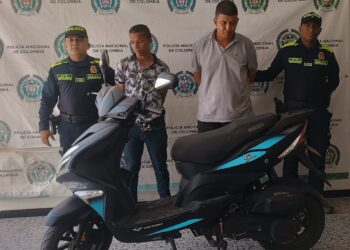Recuperan motocicleta hurtada en Valledupar y capturan a dos presuntos responsables en San Juan del Cesar
