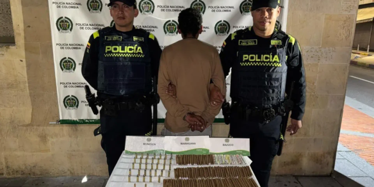 Cae en Bogotá presunto integrante de ‘Los Venecos’ con más de 1.500 dosis de droga y munición ilegal