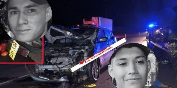 Dos jóvenes murieron tras accidente de tránsito en la vía Fundación – Santa Rosa