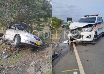 Dos personas fallecieron en un accidente de tránsito en la vía Riohacha – Camarones