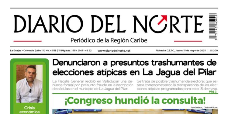 Esta es nuestra edición de hoy jueves 15 de mayo de 2025