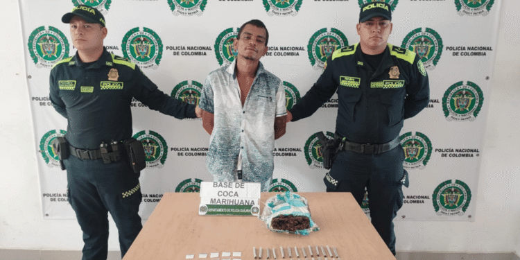 Capturan a presunto expendedor de drogas en Riohacha: Le incautan marihuana y bazuco