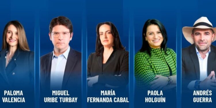 Precandidatos presidenciales del Centro Democrático se enfrentan en su primer debate