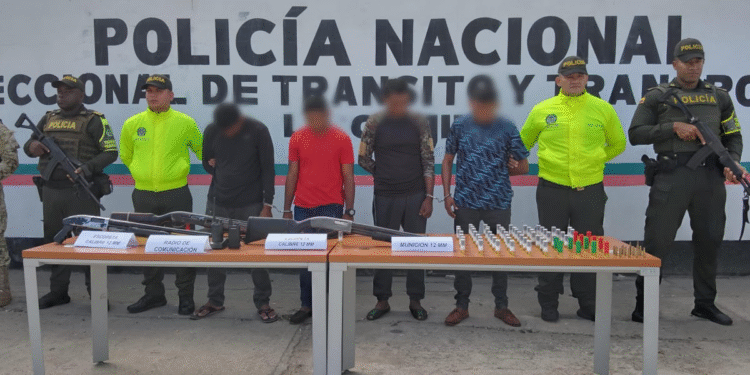 Capturan a cuatro presuntos atracadores con armas de fuego en la vía Riohacha–Paraguachón
